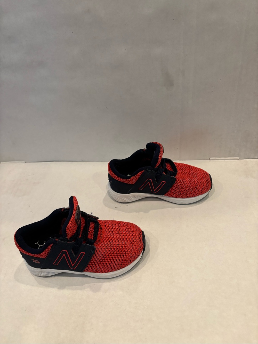 New Balance Kids Red and Black Lightweight Slip-On Sneakers